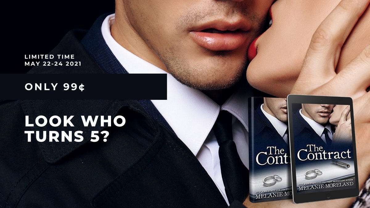 Celebrate 5 years of THE CONTRACT by #MelanieMoreland with a 99¢ #SALE!
Amazon: getbook.at/TheContract
FREE to read on #KindleUnlimited
Goodreads link: getBook.at/TheContract

#thecontractseries #thecontract #richardvanryan #katyvanryan #romance #thebabyclause #theamendment