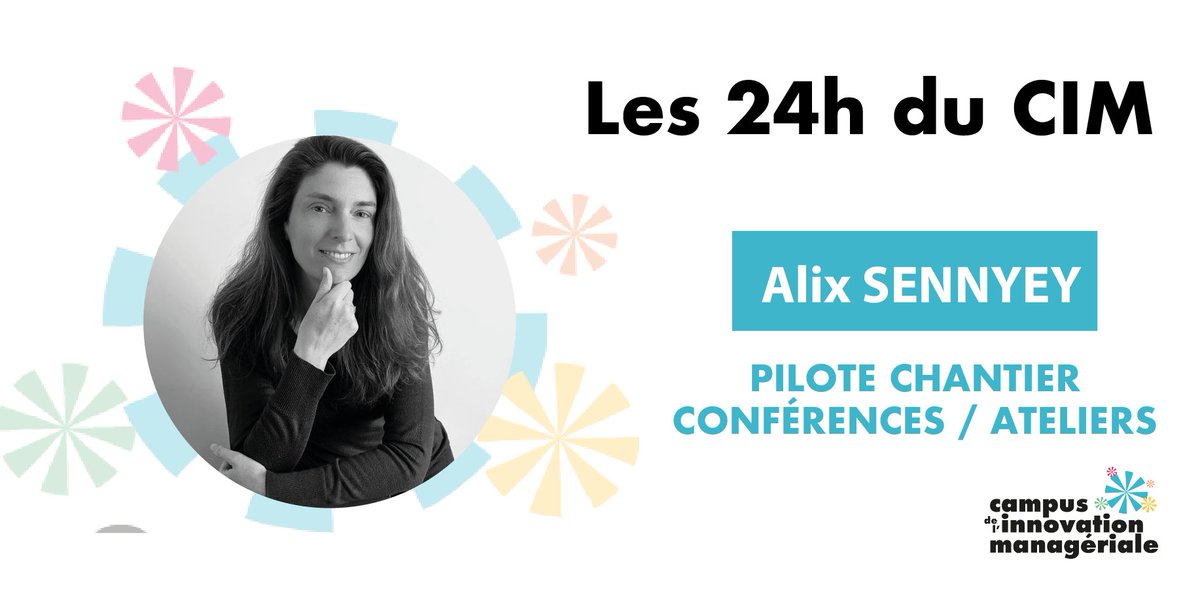 [24h du CIM]

📣 Nous vous présentons Alix Sennyey, une des pilotes du chantier conférences / ateliers

L’objectif de son chantier  ? Proposer le meilleur programme en terme de conférences, tables rondes et ateliers pour faire vivre une expérience unique illustrant nos 4 thèmes.