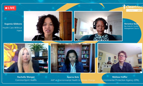 StaciaClinton's tweet photo. Wow. Psyched for this powerhouse panel today at #CleanMedConnect. Aligning policy with environmental health & justice. @HCWithoutHarm https://t.co/bQ6HN36RgA