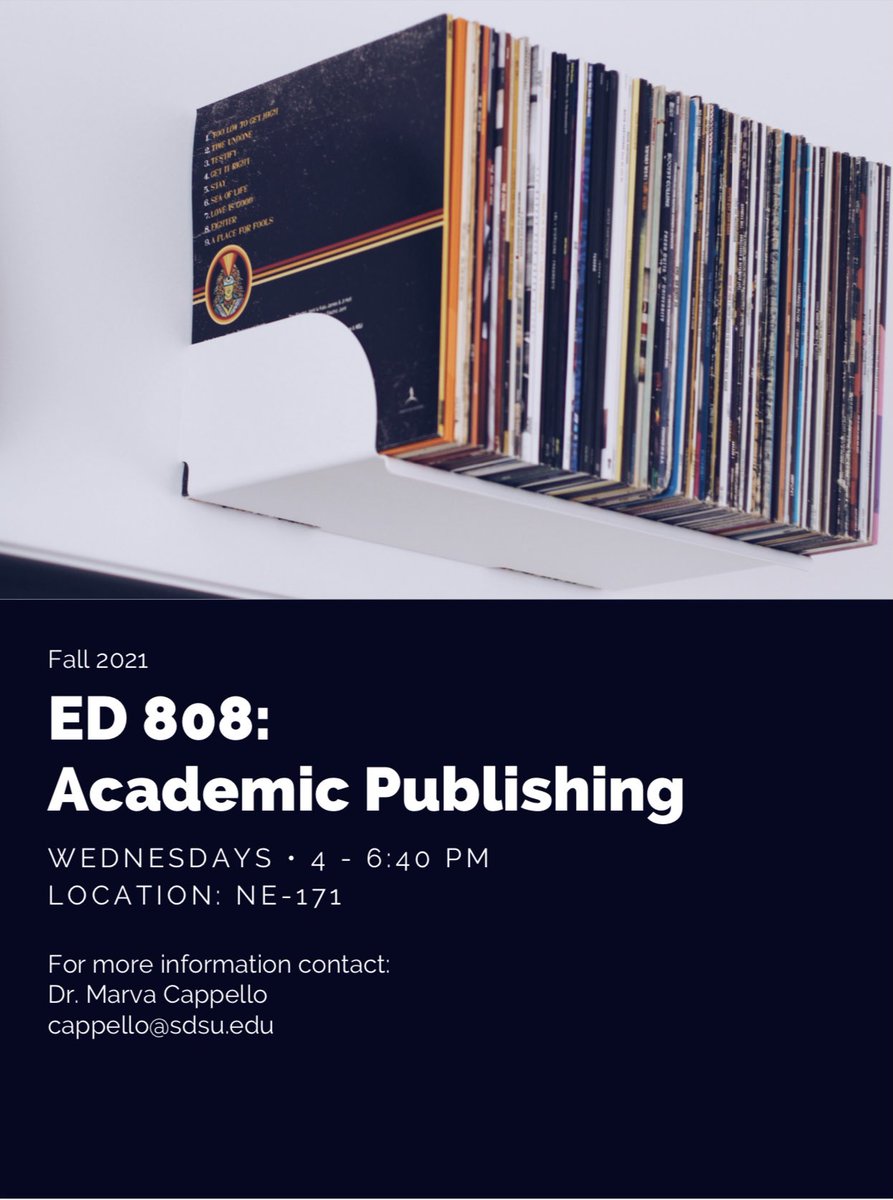 Interested in academic publishing? Then ED 808 might be the right course for you!