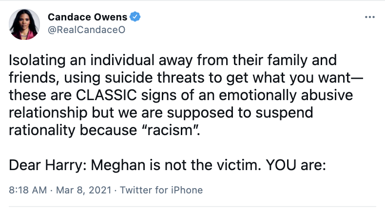 world__31's tweet photo. candace owens claims she's going after chrissy teigen because she cares deeply about suicide...

Watch video
https://t.co/Zhb4FLhxyE https://t.co/hrvPeiENcm