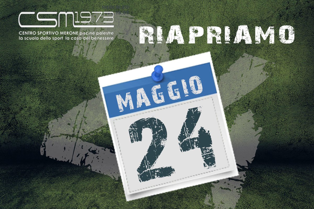 CSMerone's tweet photo. 👉👉 FINALMENTE SI RIAPRE
da lunedì' 24 maggio 👟👟

Prenotazioni sala Fitness:
https://t.co/FbUVWgmgXt

Prenotazioni Tabata/Funzionale
https://t.co/nAcwNWSdyx

Contatti.
https://t.co/96Bl2ELn3S https://t.co/tWQ2kL3Z7A