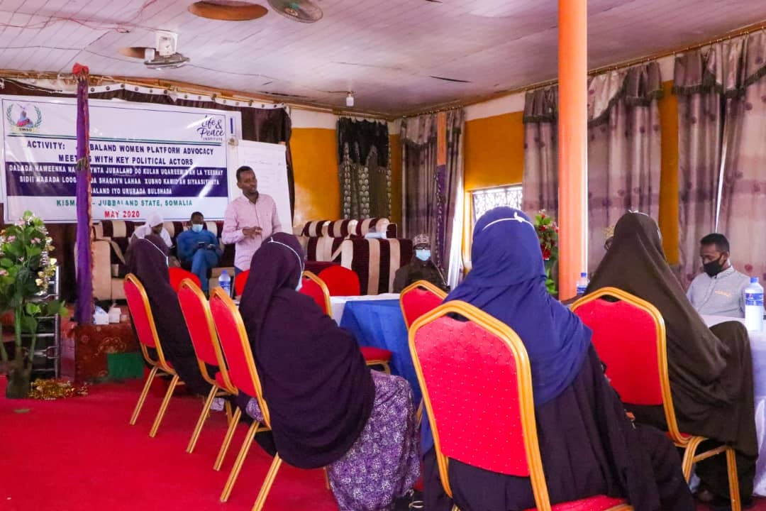 WomenSwso's tweet photo. Jubaland women platform conducted a Consultative meeting with key political actors in Kismayo. @WomenSwso in partnership with @LPI_voices https://t.co/LnVyC8smDy