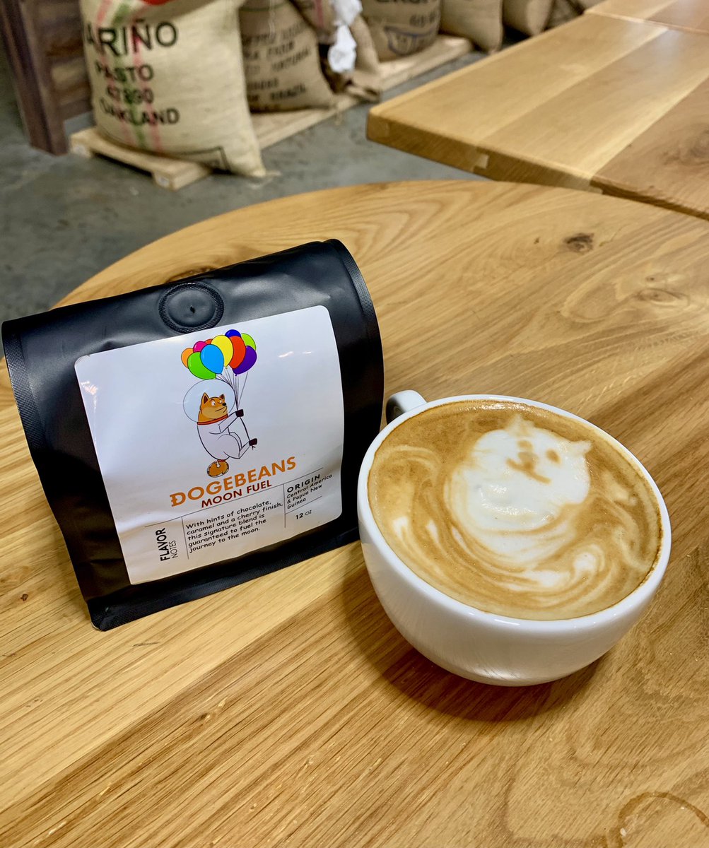 dogebeans's tweet photo. Can’t tell if this #doge latte looks great or if this image will haunt us forever 🤦‍♂️. Show us your favorite latte art #dogearmy ! 🐾☕️ https://t.co/V7opex9L5J