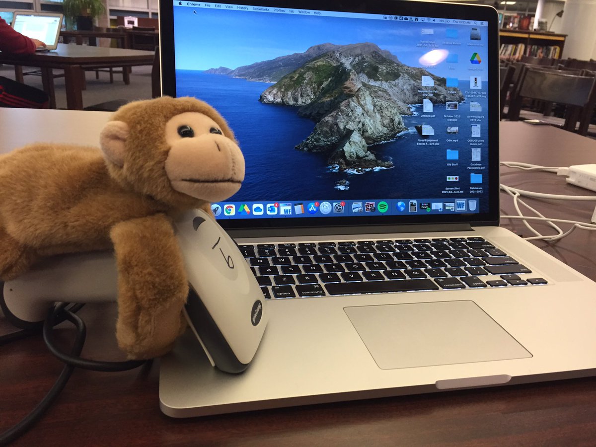 Checking out seniors like crazy today, needed help, but never fear, monkey is here!