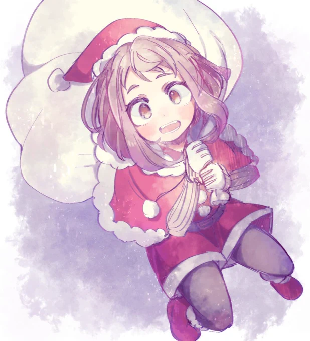 お茶子ちゃん可愛い…昔描いたデク茶 