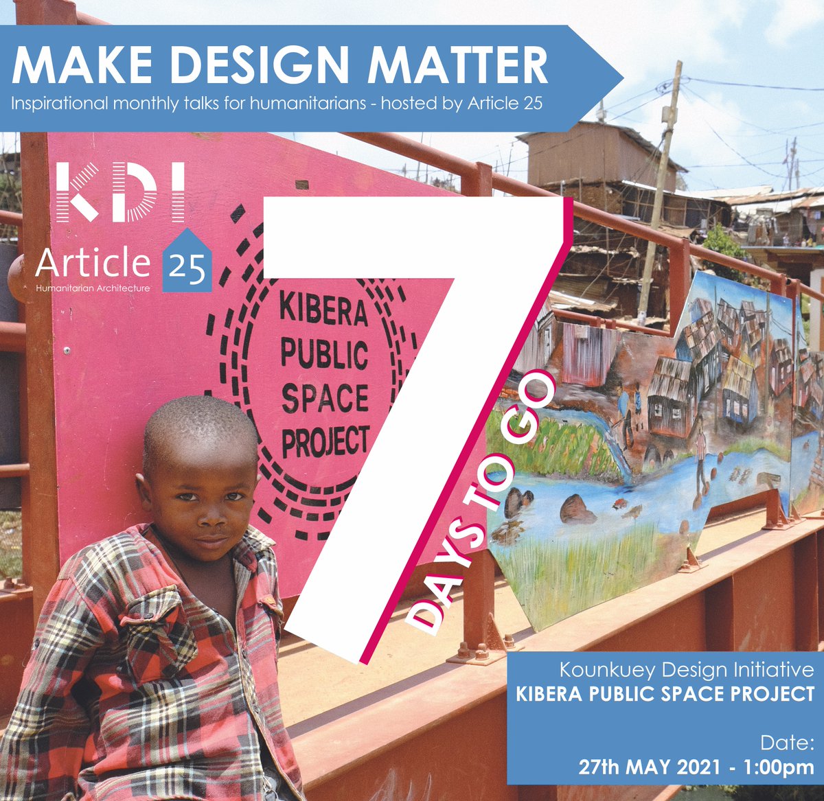 Article25's tweet photo. Our upcoming Make Design Matter (MDM) Talk is just only 7 days away! Kounkuey Design Initiative (KDI) leads this month's discussion. Join us on this exciting FREE talk with KDI. Book your space today on our website!
#MakeDesignMatter #KounkueyDesignInitiative #Article25 https://t.co/3rKTlzwok8