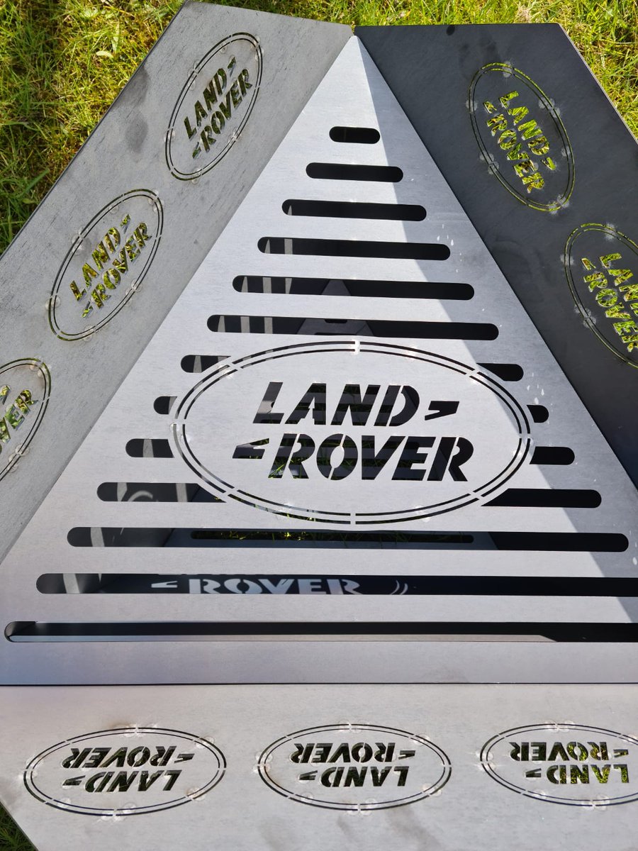 See our range of log burners / fire pits 
Custom design your own 
Visit our online shop bespokelaserart.co.uk