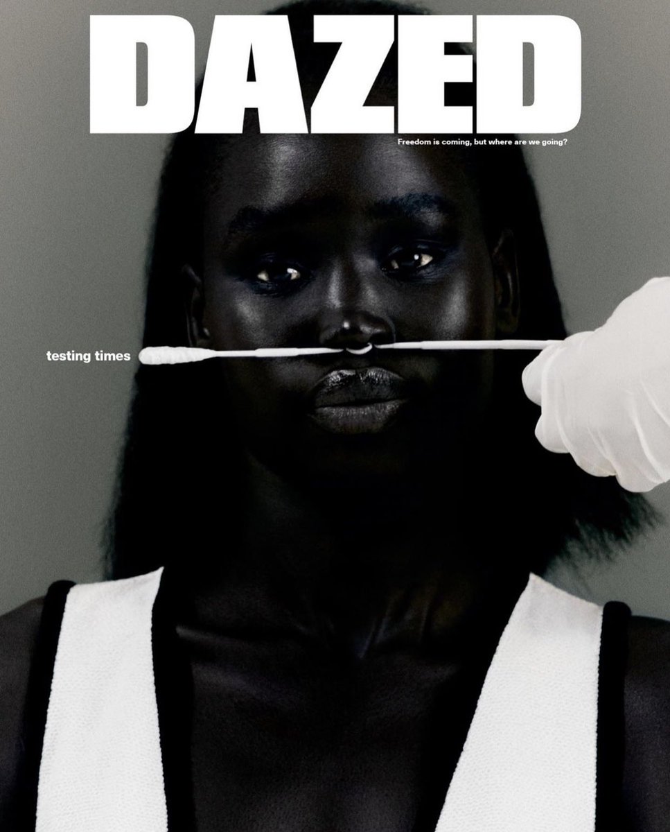 SoyGerardCortez's tweet photo. Ibrahim Kamara es uno de los stylist más creatives actualmente 😍 Y aunque se glamorice la pandemia en estas fotos de Dazed, me gusta lo directo e irreverente del mensaje  🖤 https://t.co/qrwi5UA3bX