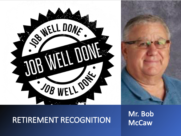 PLSHSTitans's tweet photo. A JOB WELL DONE!   Congrats to Mr. McCaw on his retirement form PLCS.  Mr. McCaw has had a tremendous career that has positively impacted many students and fellow staff.  He put his heart into teaching each and every day.  He is a true difference maker! #TrueTitan https://t.co/lhJHH2ftMs