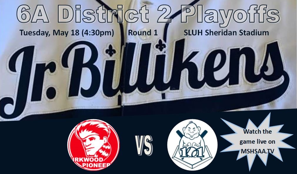 It’s game day! Tuesday’s Round 1 rainout will be played today at 4:30pm at SLUH’s Sheridan Stadium. You must have fan vouchers to sit in the stadium. $5 admission #WearSLUHBlue