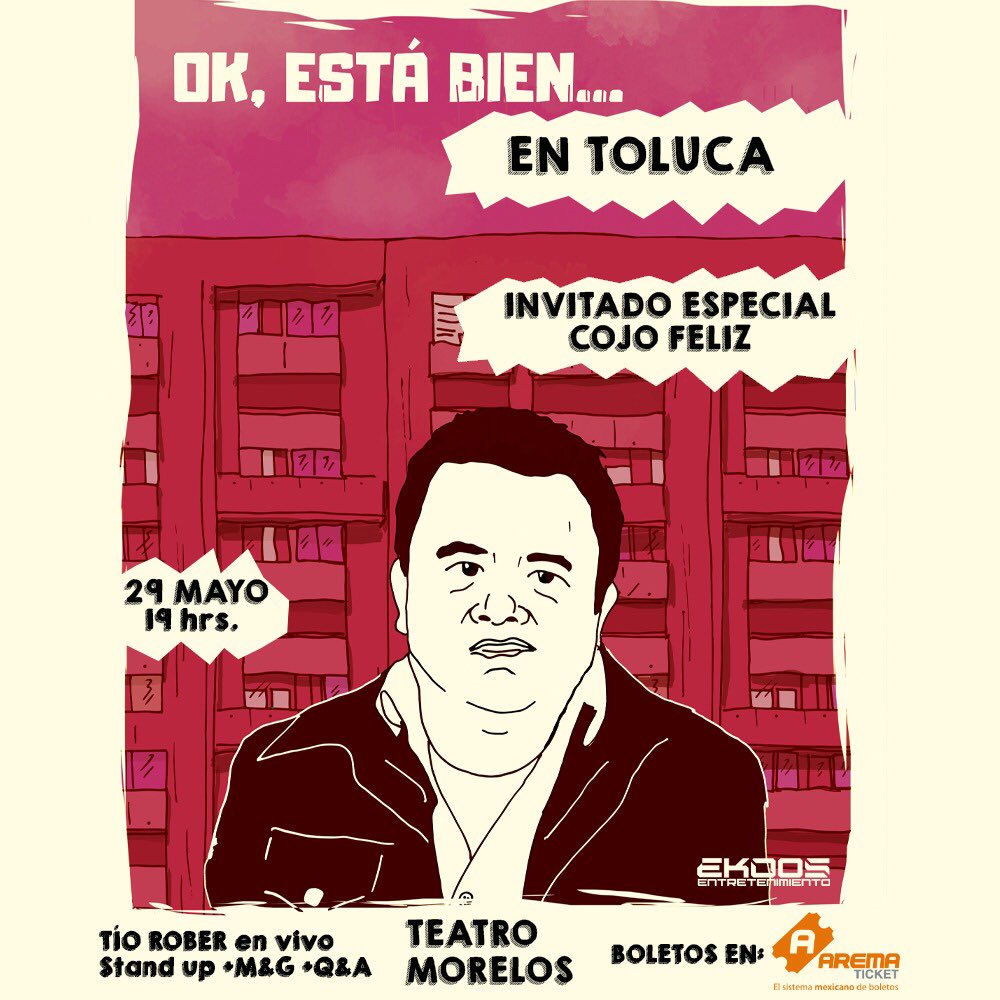 Cierre de gira de “OK, ESTÁ BIEN...” 
29 de mayo en #toluca.
<a href="/TeAmoTioRober/">TÍO ROBER</a> <a href="/cojofeliz/">Cojo Feliz Cumpleaños</a>  ✌🏻