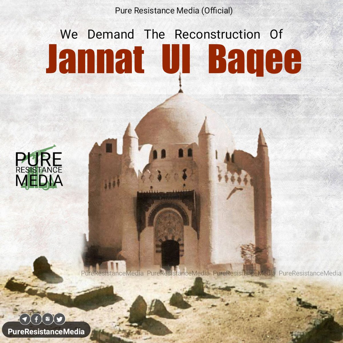 ResistanceTteam's tweet photo. #Rebuild_JannatulBaqi #RebuildBaqi #QudsToBaqi https://t.co/9vWC2jJgf4