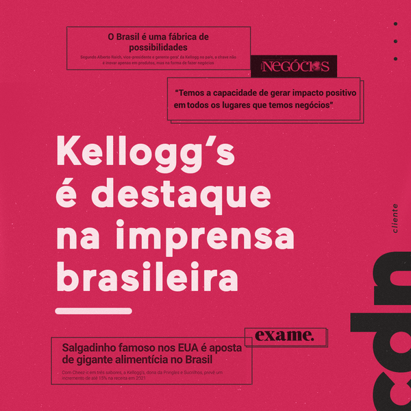 CDNComunica's tweet photo. Em uma mesma semana, dois golaços emplacados pelo time CDN com a nossa cliente @KelloggCompany. Confira no fio. 😀👇 https://t.co/XG0TjEGm69