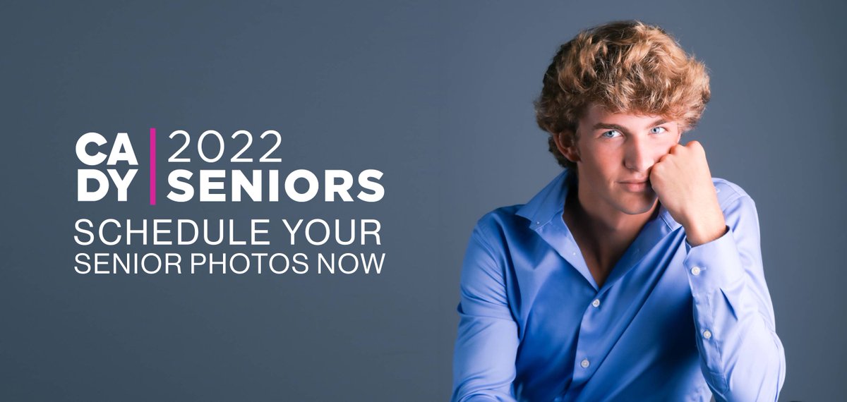 Class of 2022, our studio calendars fill up fast! Especially our weekend sessions. Scheduling early makes it easier to find the time slot you need. So follow the link below to schedule your session now. 

🎓   bit.ly/CADY_BookNow