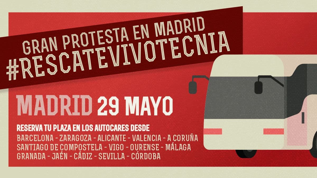 AidaGascon's tweet photo. @SaraSalamo ¡Gracias Sara! 

🚞🐰 Autocares para asistir a la GRAN MANIFESTACIÓN en Madrid por #RescateVivotecnia. 

Regístrate aquí para reservar tu plaza y te contactaremos >>> https://t.co/cTmhtAmg6i https://t.co/dA06EXLmkL