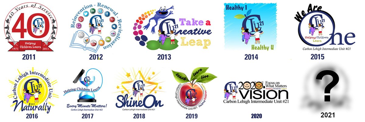 CLIU_DTP_DUP_DI's tweet photo. The 2021 CLIU Inservice Logo will soon be revealed.  Take a look at all of the past logos. https://t.co/FfyFefXyP8