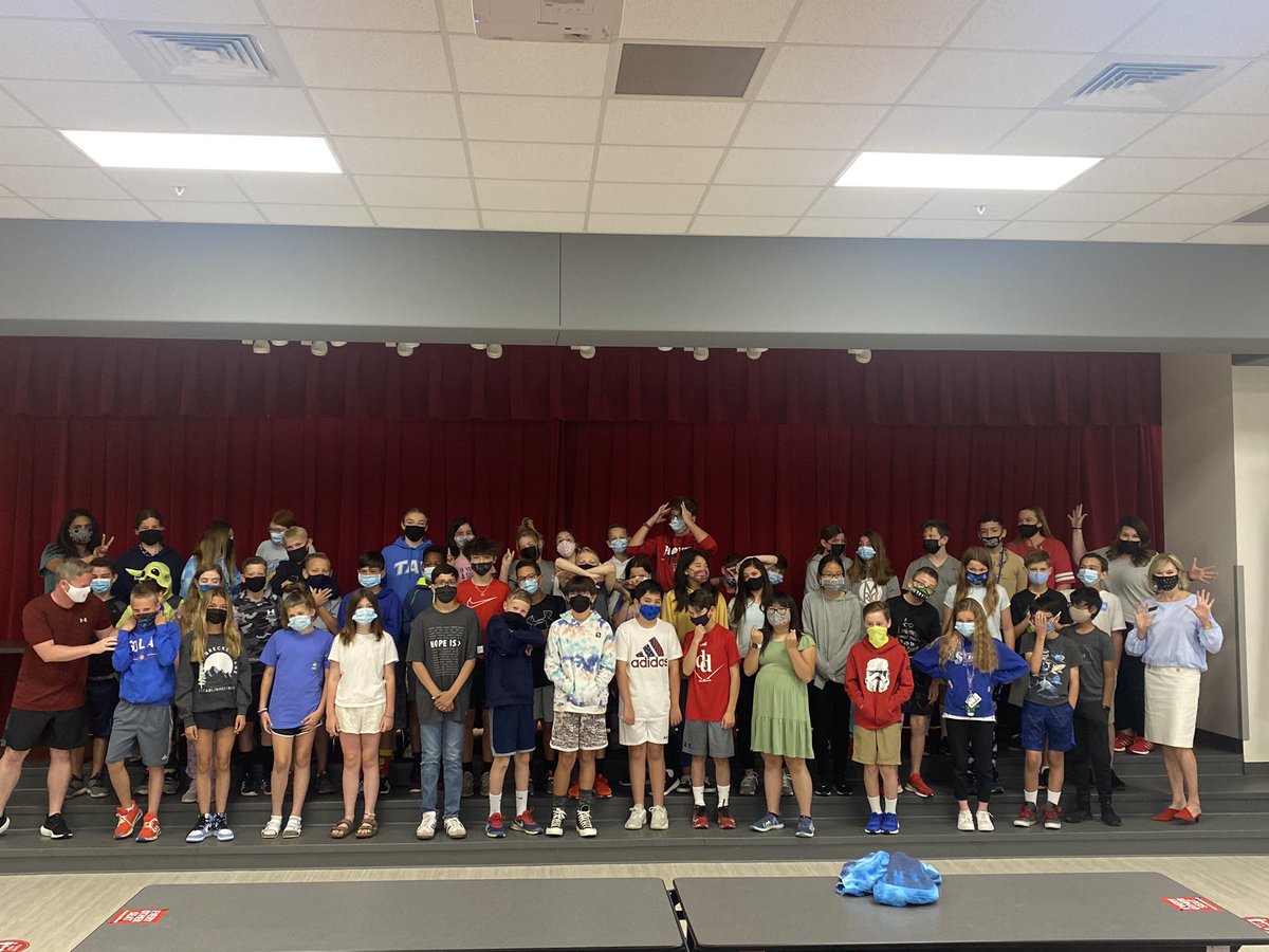 MsNelsonAP's tweet photo. Dr. Preston came to talk with our 6th graders today! She said a word she would use to describe them was resilient because of all the challenges they’ve overcome this year! We could not agree more! So proud! #ourPESadventure https://t.co/wozVcXOt84