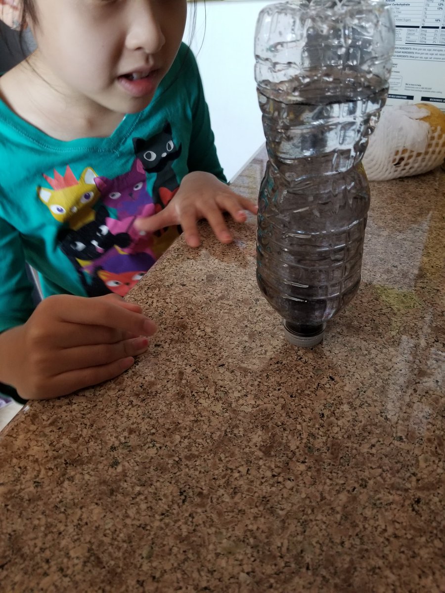 Aylin's tornado in a bottle <a href="/Jackson_Ave/">Jackson Ave School</a> #mineolaproud #scimakerwednesday