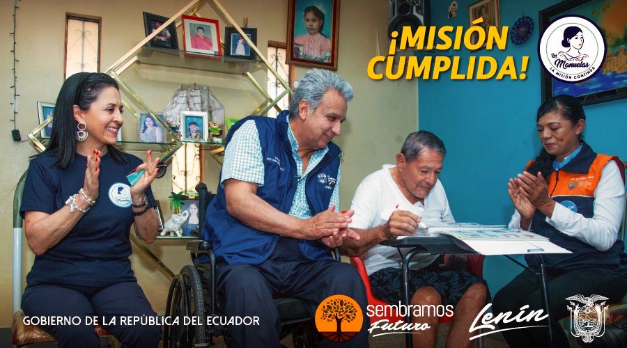 Brigada Las Manuelas (@lasmanuelasec) on Twitter photo Misión <a href="/LasManuelasEc/">Brigada Las Manuelas</a> se fortaleció en estos 4 años de Gobierno. Recorrieron el país atendiendo a 400 mil personas con discapacidad brindando salud, educación, trabajo, entregando bonos, ayudas técnicas y viviendas accesibles.
¡Cumplimos! #LaMisiónContinúa Misión <a href="/LasManuelasEc/">Brigada Las Manuelas</a> se fortaleció en estos 4 años de Gobierno. Recorrieron el país atendiendo a 400 mil personas con discapacidad brindando salud, educación, trabajo, entregando bonos, ayudas técnicas y viviendas accesibles.
¡Cumplimos! #LaMisiónContinúa