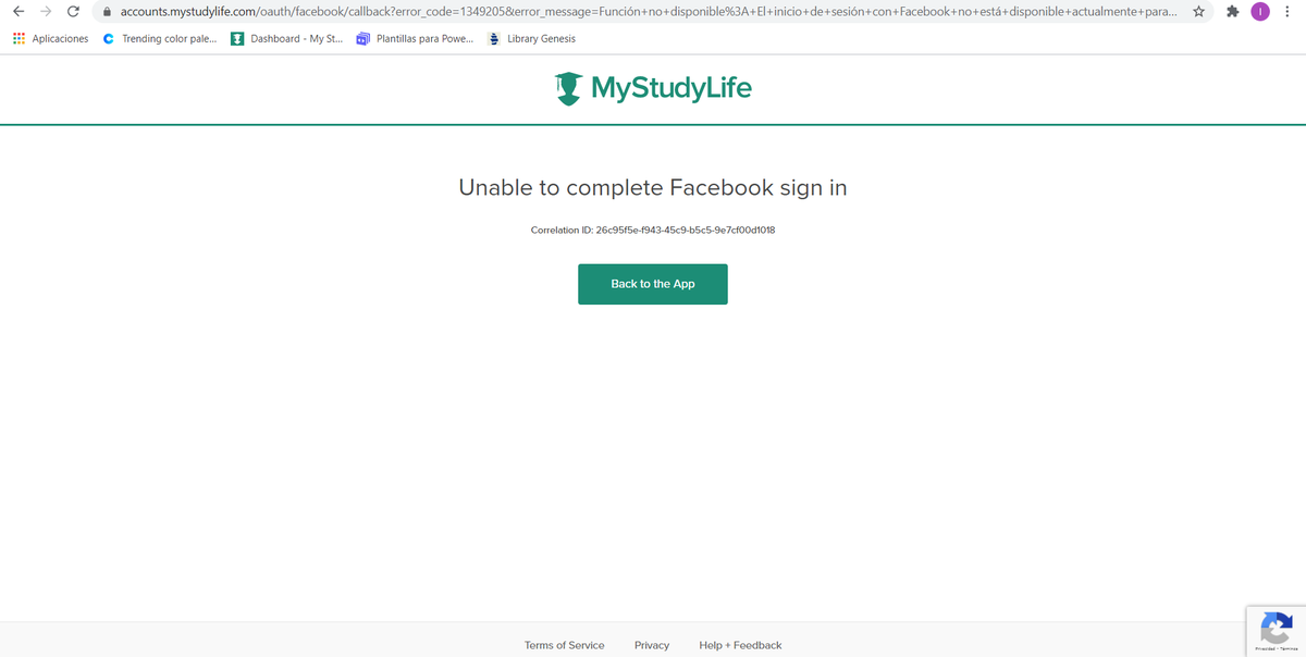 Isa_vampa's tweet photo. @mystudylife i had my account linked to my facebook, one day it logged me out, and now i can't sign in again, i had all my assignments in that account! :'( on facebook it says "Feature not available: Facebook login is not currently available for this app." is there any solution? https://t.co/3lDmrTN3yV