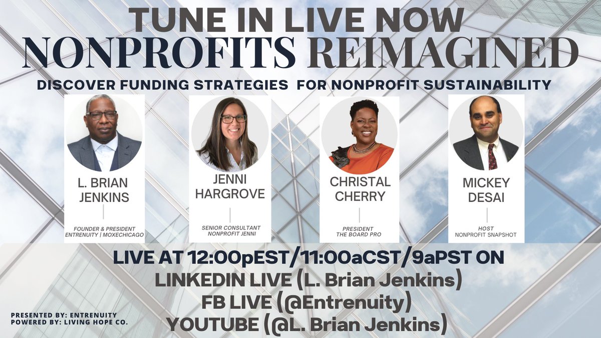 We're live NOW!