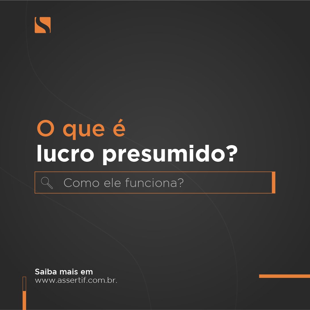 Assertifbr's tweet image. O Lucro Presumido é um regime que permite apurar a base de cálculo do Imposto de Renda de Pessoa Jurídica (IRPJ) e a Contribuição Social sobre o Lucro Líquido (CSLL), sendo o segundo regime tributário com mais empresas enquadradas no Brasil.  #AssertifBR #LucroPresumido
