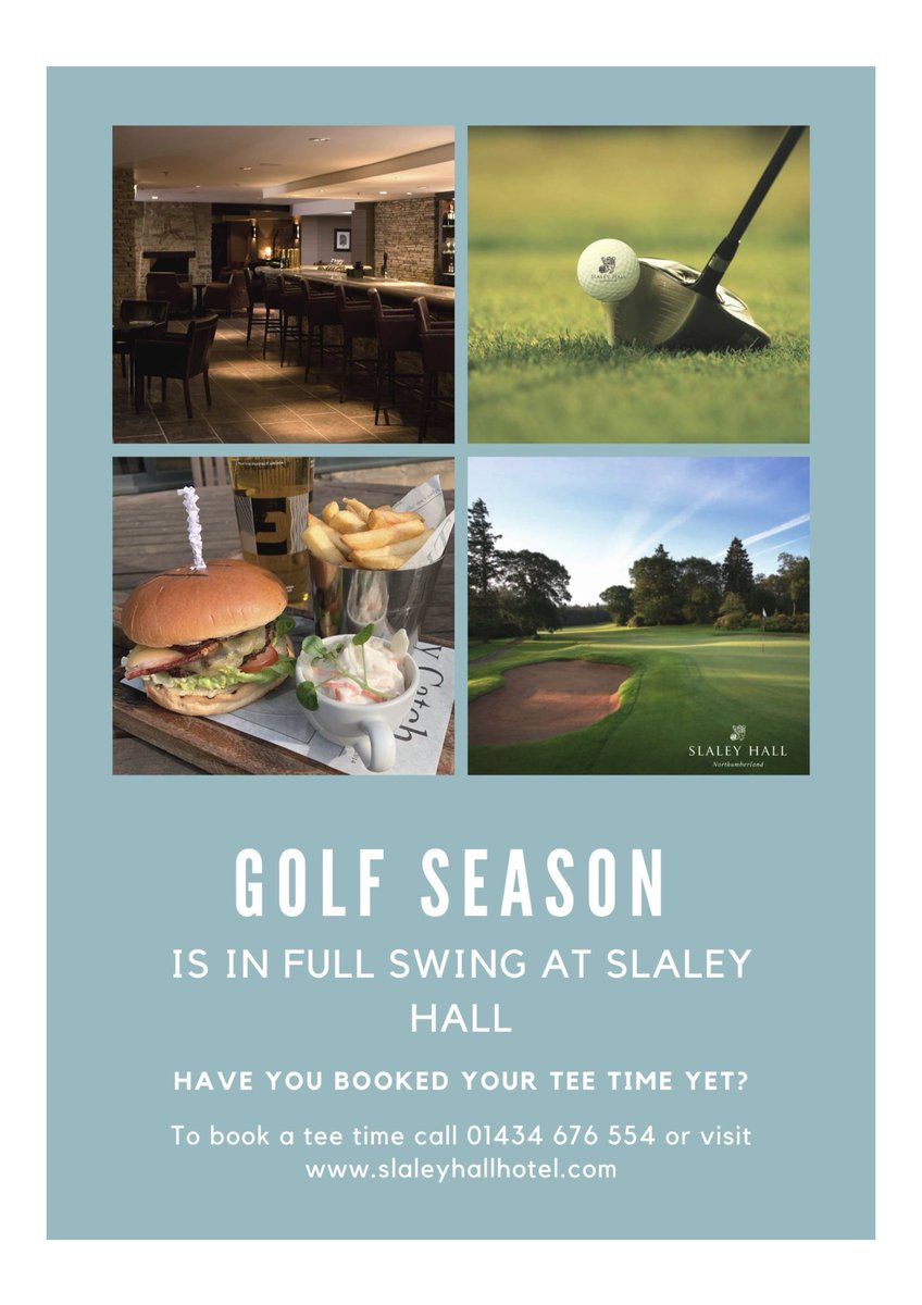 Have you booked yours?🏌️‍♂️🏌️‍♂️⛳️ Book your tee time now on Slaleyhallhotel.com/golf Then why not treat yourself to a burger and pint after a few holes 🍔🍻Claret Jug Monday - Sunday 7am-9.30pm food and drinks 🙂#golf #slaley #northumberland #teetime #booknow #golfcourse #restaurant