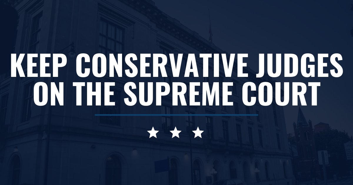 NCGOP's tweet photo. Vote #NCRED to keep #TheRightJudges on the North Carolina Supreme Court. https://t.co/D18vLJ4zXJ