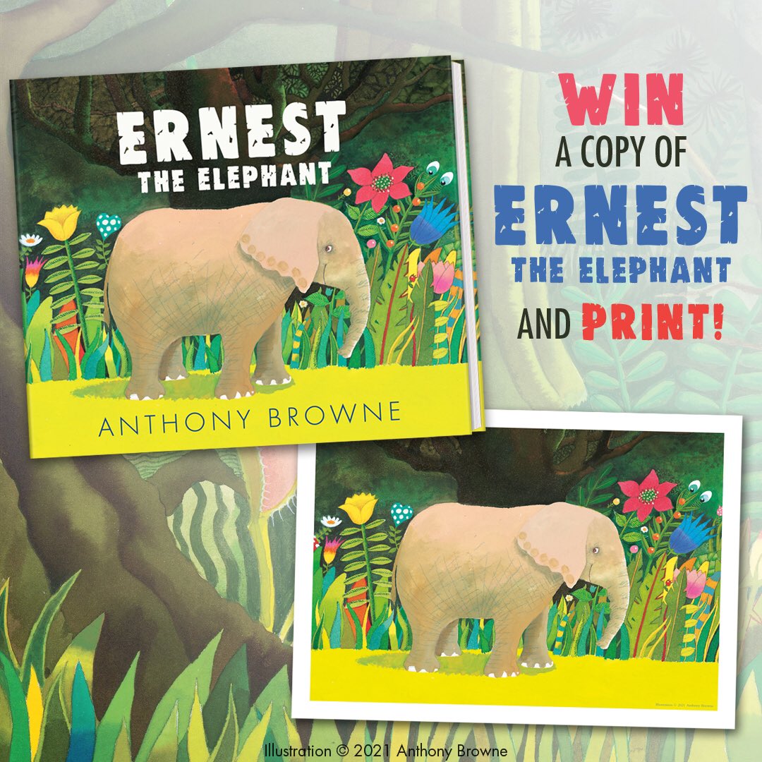 To celebrate the release of Ernest the Elephant by Anthony Browne, we are running a giveaway to win a copy of the book and this stunning print! 🐘 Simply RT + FOLLOW to enter. (T&amp;Cs apply)