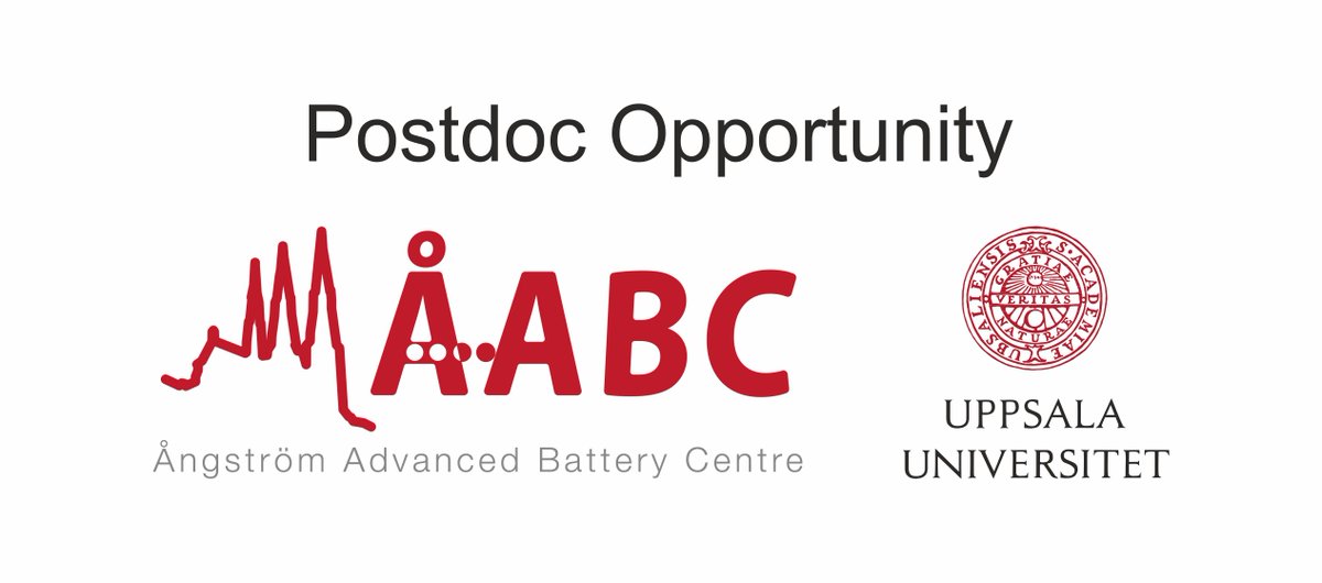 📢 A postdoc position is available on 'Non-flammable electrolytes for lithium-ion batteries': uu.se/en/about-uu/jo…

Please Retweet! 🔃

#battchat #batterytwitter
<a href="/chem_angstrom/">Department of Chemistry - Ångström</a> <a href="/angstromABC/">Ångström Advanced Battery Centre</a> @Energystorage4 <a href="/electrochemicat/">electrochemicat</a> @Electrociation <a href="/AcademicChatter/">Academic Chatter™</a> <a href="/PostdocPal/">PostDoc_Pal</a>