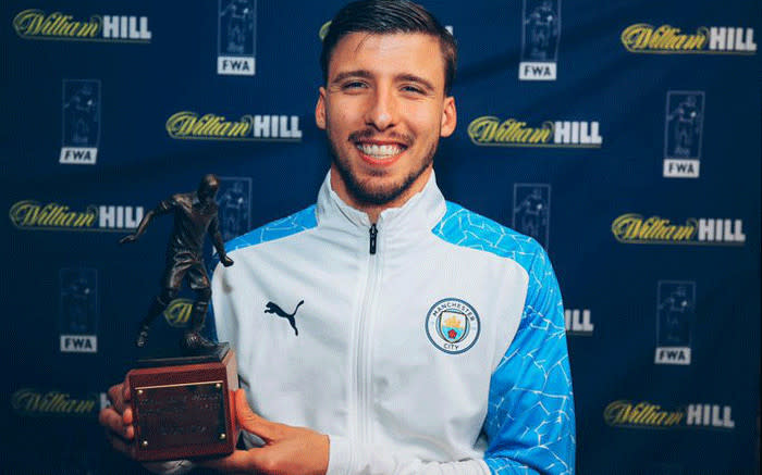 Man City's Ruben Dias named player of the year by football writers