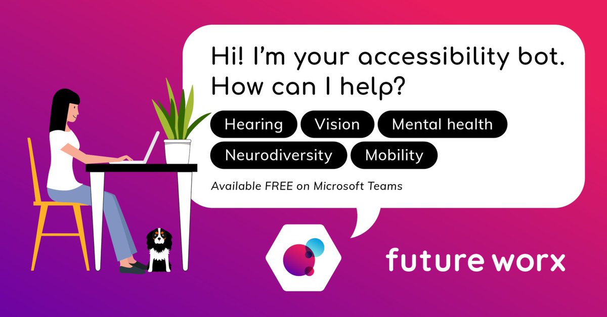 Future_Worx's tweet photo. Today is Global Accessibility Awareness Day #GAAD  and it gives us a chance to get everyone talking about digital access and inclusion. It's important to ensure your business is accessible to all, and with our free Accessibility Bot, you can do just that. https://t.co/1nWhdGbE8l https://t.co/hk0vkvOBOz