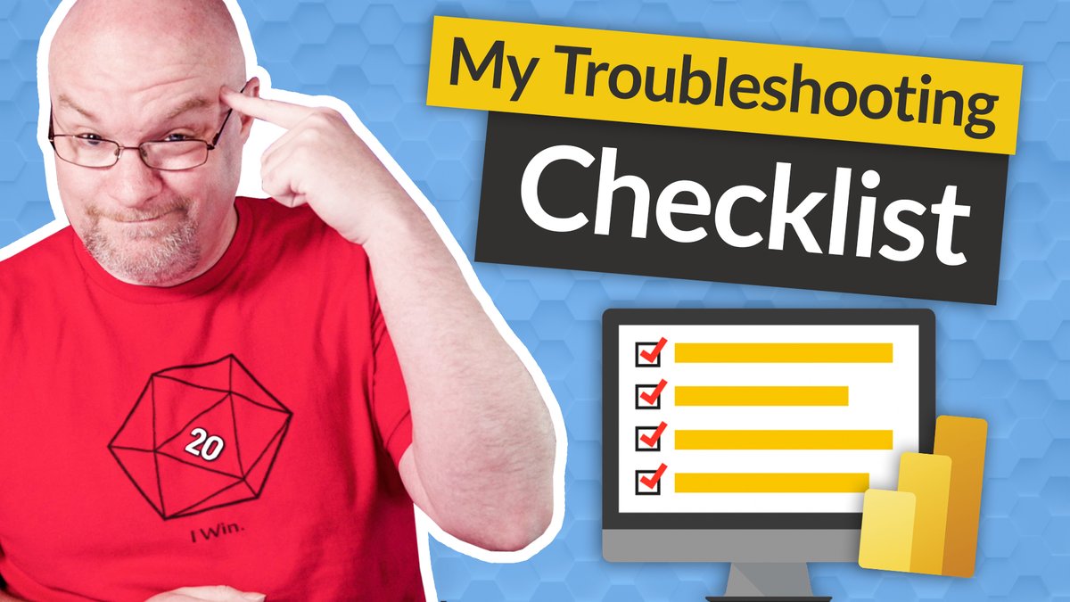 We OPTIMIZE PERFORMANCE on a lot of models for #PowerBI. And, over the years, we start with the same first few things. Adam walks you through his steps. ✅📊😎

Watch on YouTube - guyinacu.be/perfchecklist