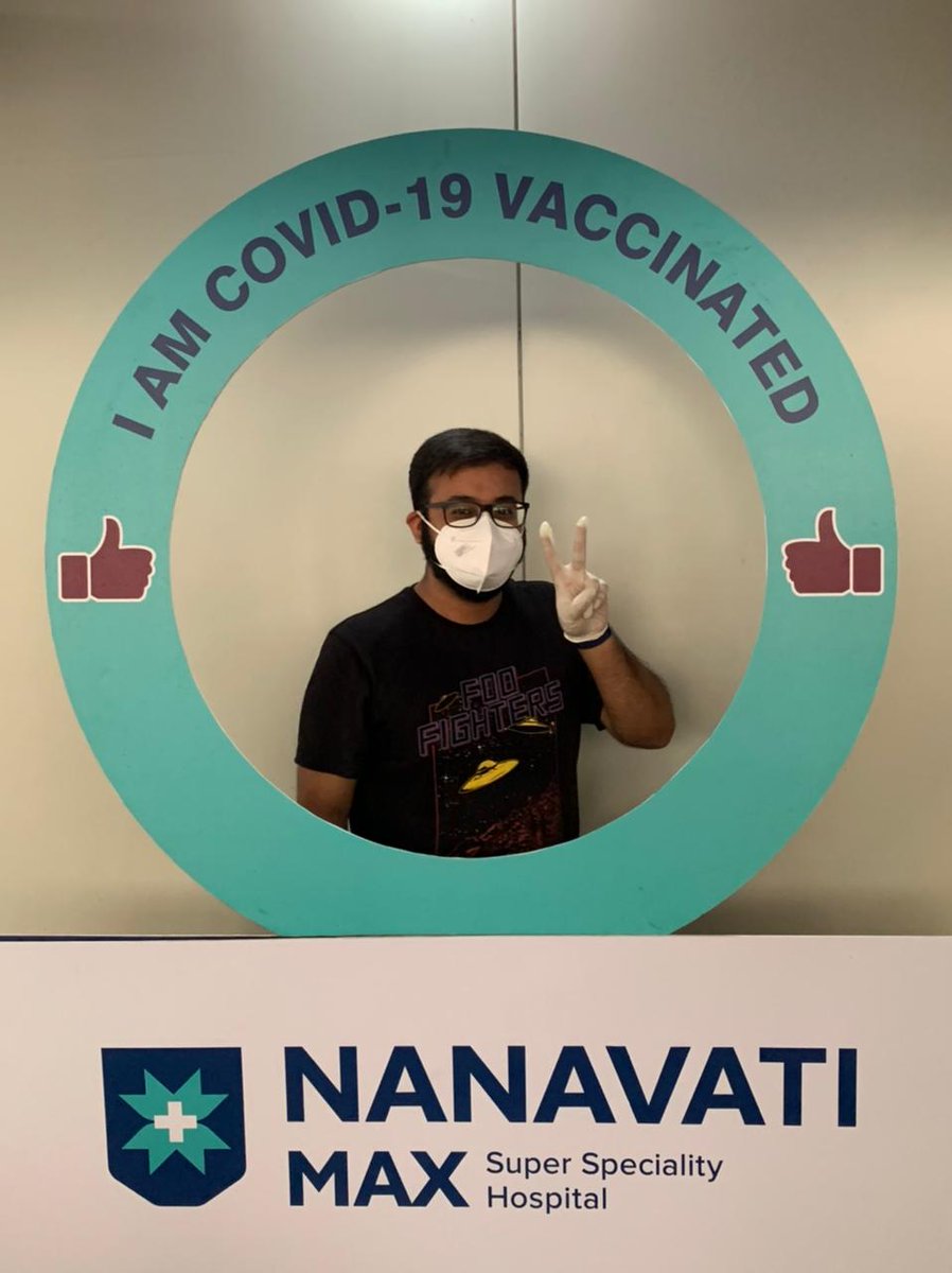 chandanseth11's tweet photo. Dose 1, Done! ✅ 
#vaccinated https://t.co/zId3WPJem2