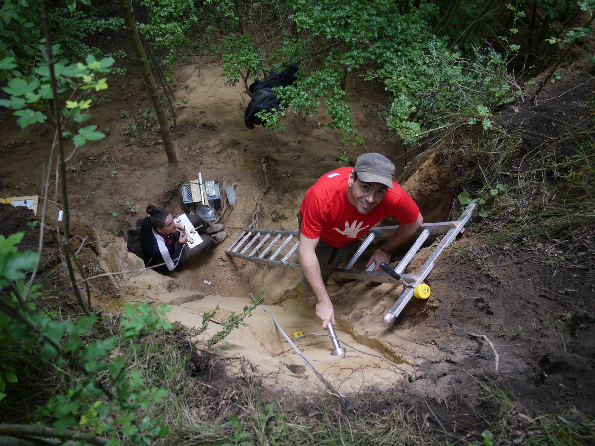 SFB806_CRC806's tweet photo. #ToThisDay 7 years ago #CRC_D1 team members Lydia Krauß, Joerg Zens, and Christian Zeeden sampled #loess at Zilly, in the Harz region, Germany #TeamLoess. Check out their papers at https://t.co/Xsq9xaMdO2, https://t.co/SdweYHV0If https://t.co/oXPAoDoq9Y