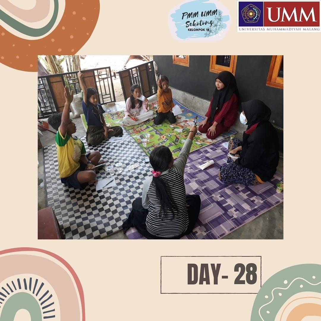 PSekotong's tweet photo. Assalamualaikum
Hola temen-temen ππ
.
Agenda hari ini, 20 Mei 2021 adalah lomba cerdas cermat bersama anak-anak Desa Taman Baru. Mata pelajaran yang diujikan adalah matematika dan bahasa inggris.
.
#UMMCAMPUS
#PMMUMM
#DPPMUMM https://t.co/J6JhkoJYnY