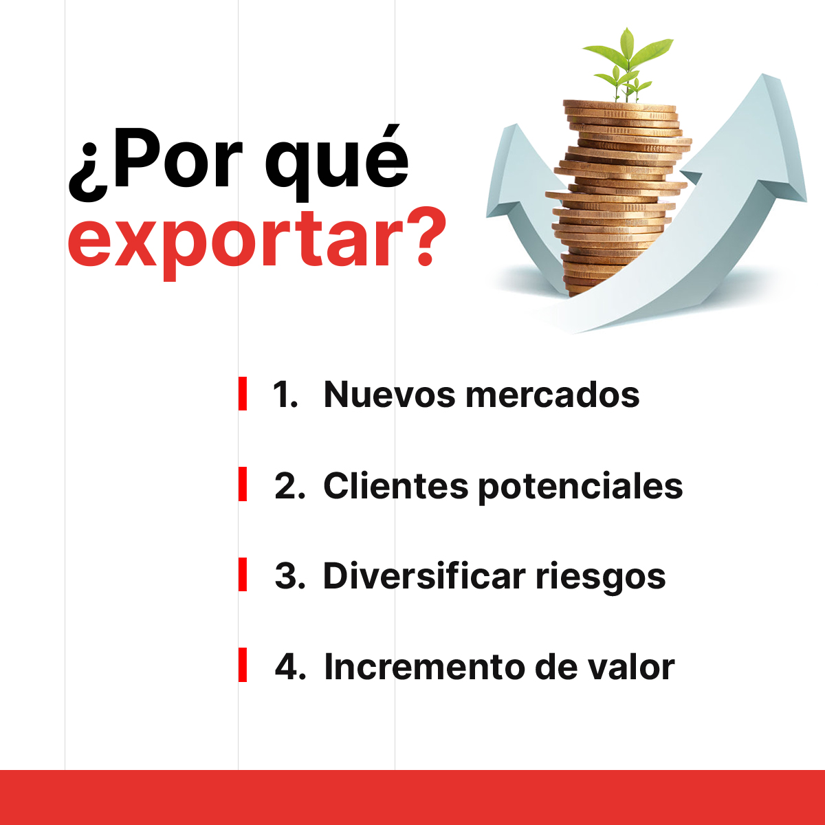 globespain's tweet photo. ¿Por qué una empresa debe internacionalizarse?

1⃣ Acceso a nuevos mercados
2⃣ Multiplicación de clientes potenciales 
3⃣ Diversificación de riesgos
4⃣ Incremento del valor 

En el actual contexto económico exportar es una NECESIDAD y no una moda.

https://t.co/Zet6hFBSaw https://t.co/f0XlNI4vmt