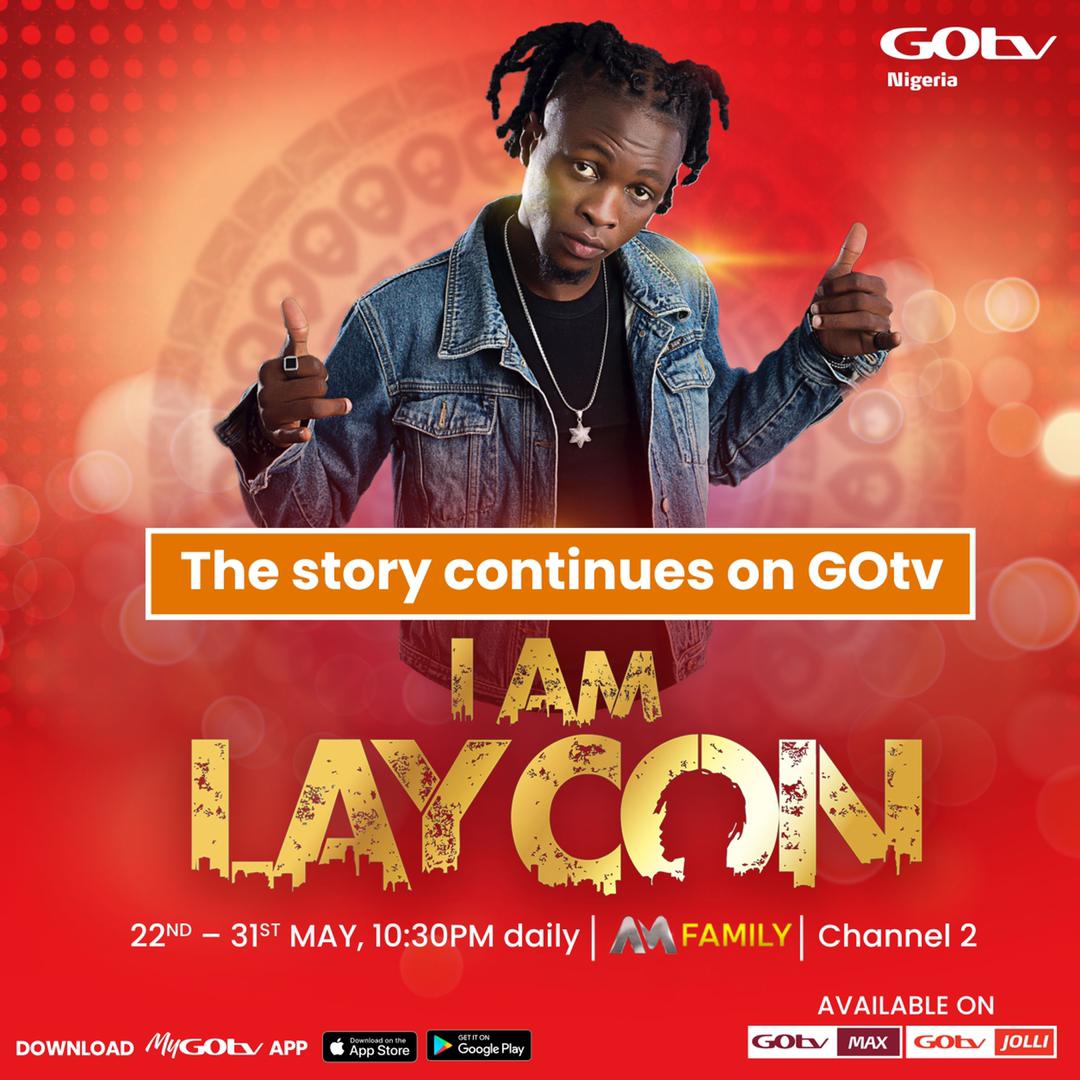 iCONs start counting down!

It's just two days to I AM LAYCON on GOtv!🤸🏽‍♂️🤸🏽‍♀️

May 22 // 10:30pm // ch.2

❤️💡