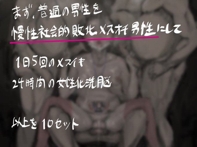 慢性社会的敗北メスオチ男性 