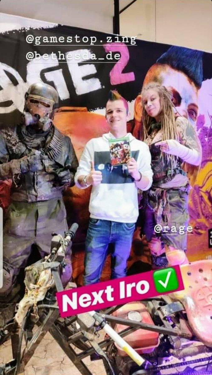 LRepead's tweet photo. Das war damals ein toller Tag gewesen nochmal fettes Danke an  @Eosandy, @gamestopzingde und an @bethesda_de  für die Einladung. Tolle Fotos und nette Leute getroffen. #rage2 https://t.co/zkXrRkeR9p