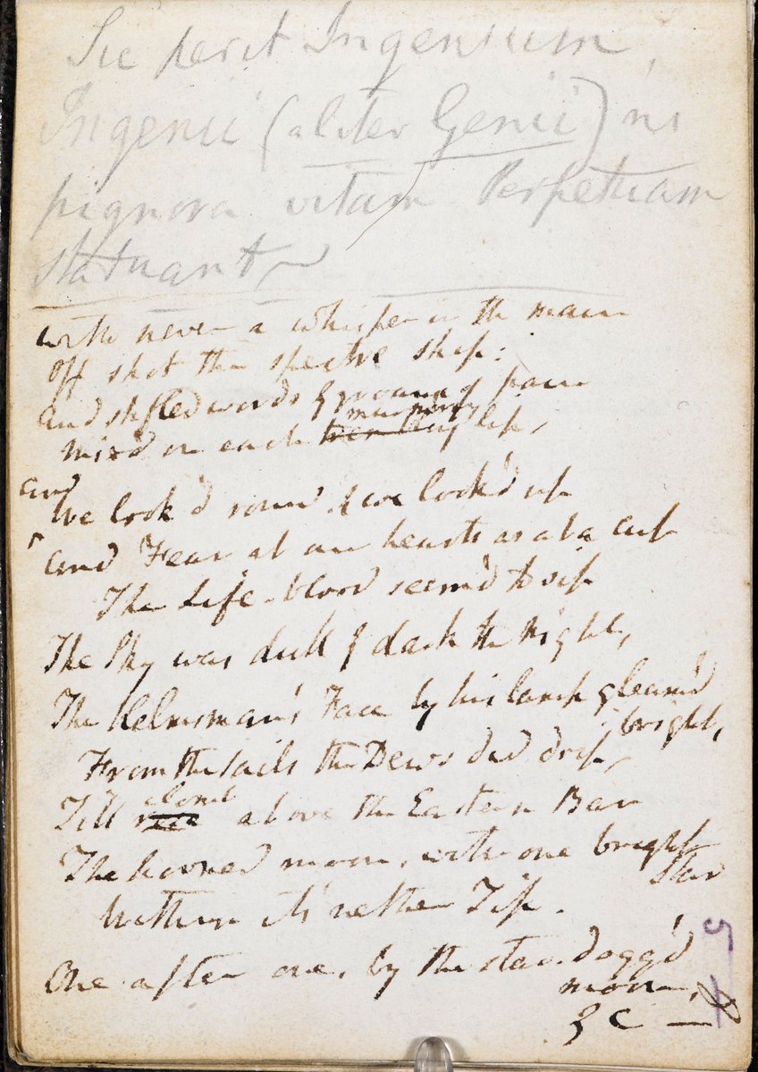 BL_Learning's tweet image. Happy #NotebookDay! 

Explore Samuel Taylor Coleridge’s draft of a small part of The Ancient Mariner - jotted in one of his notebooks, apparently in October 1806: bl.uk/collection-ite…