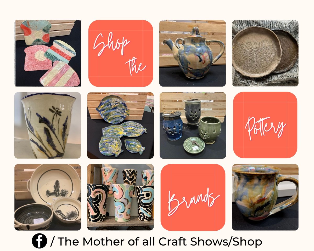 If you can't shop INSIDE, shop CURBSIDE! You'll be glad you did! Shop the Pottery Brands at The Mother of all Craft Shows ON-LINE Shop! 100% handcrafted!

Find these &amp; more great finds at:
facebook.com/TheMotherOfAll…...

Curbside pickup by appointment, 261 Front St, @DTBelleville.