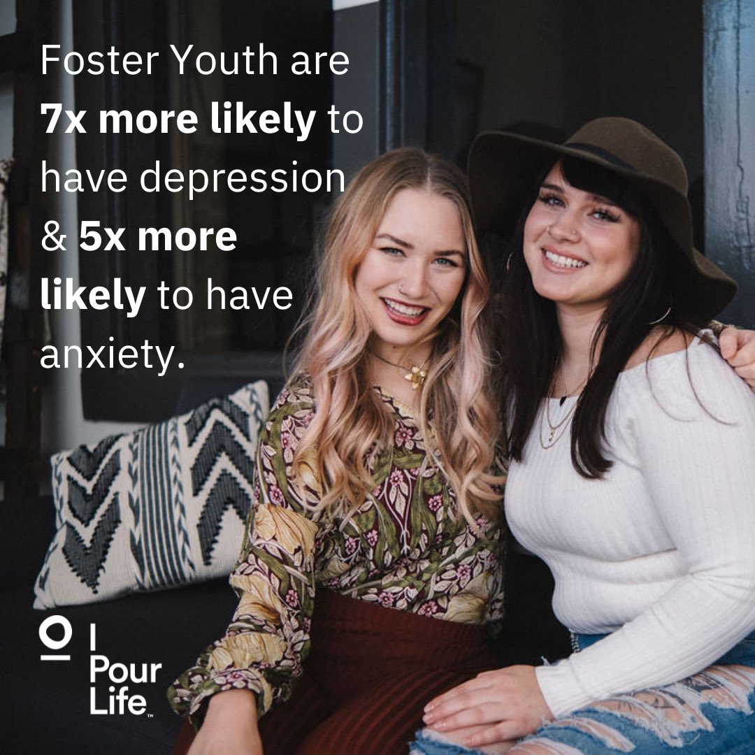 ipourlife's tweet photo. May is Foster Care Awareness Month AND Mental Health Awareness Month! 
Did you know that foster youth are 7x more likely than non-foster youth to have depression &amp; 5x more likely to have anxiety? LifeStrengths was developed to meet the needs of the most at-risk individuals. https://t.co/eGhJvotUbP