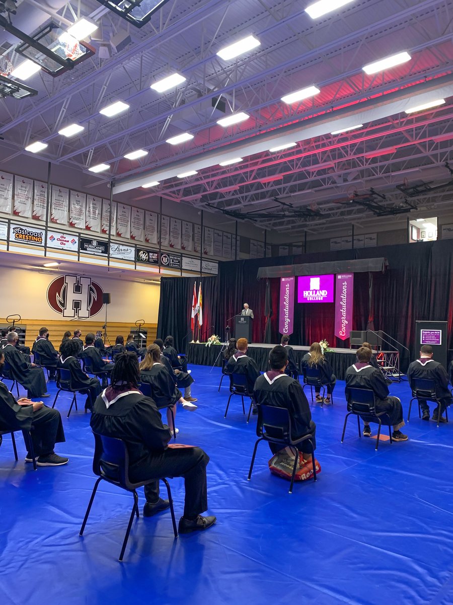 hollandcollege's tweet photo. It's another day of #HCgrad celebrations at our Prince of Wales Campus. Today we also welcome graduates from our Georgetown Centre. 
Congratulations graduates! 🎓🎉

Ceremonies will be live-streamed here: https://t.co/S5EAIh5VlP
Grad schedule 👉 https://t.co/Vi4hOx1SA0 https://t.co/wpf69vjxpw
