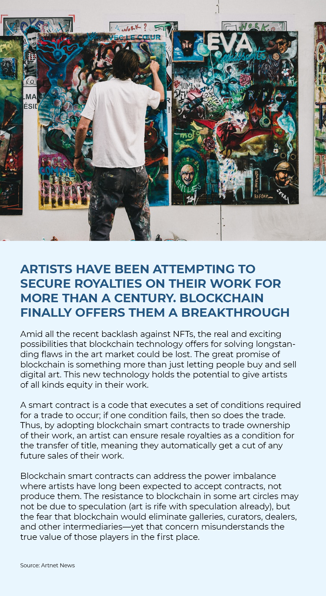 4artechnologies Artists Have Been Attempting To Secure Royalties On Their Work For More Than A Century Blockchain Finally Offers Them A Breakthrough Source Artnet News Nft Blockchain T Co Epgerx6444