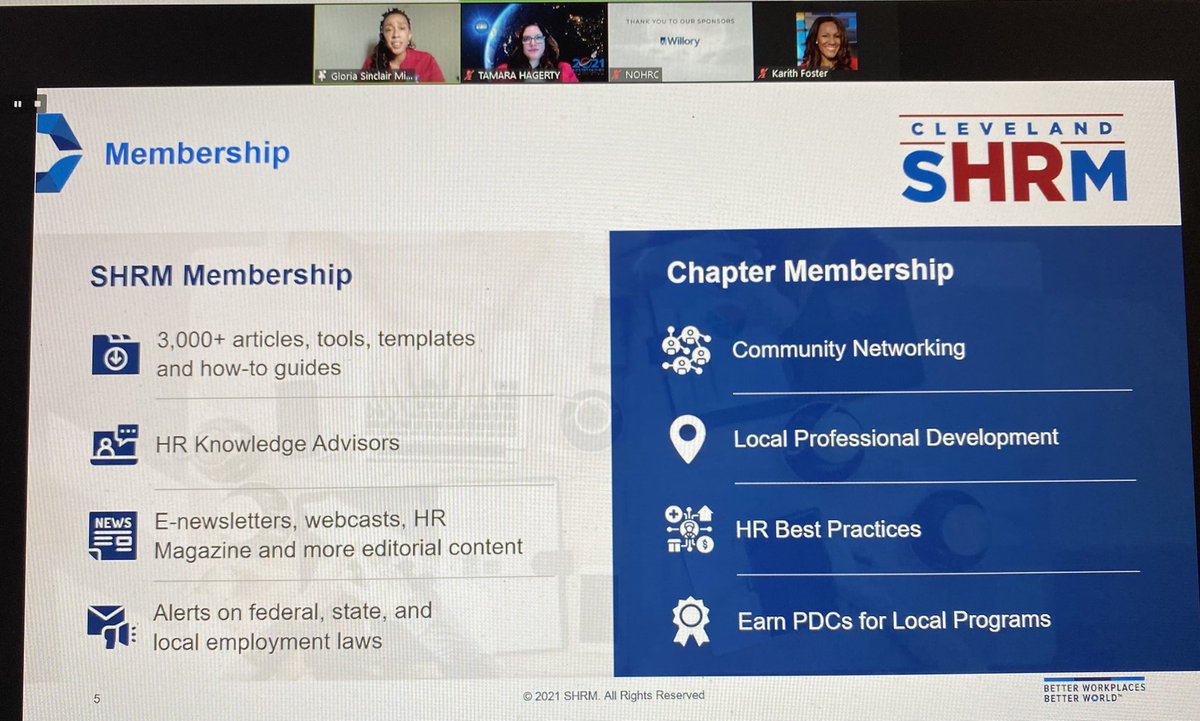 Kicking off <a href="/ClevelandSHRM/">Cleveland SHRM</a>’s NOHRC conference! <a href="/SHRMGloria/">GloriaSinclairMiller</a> <a href="/KarithFoster/">Karith Foster</a>