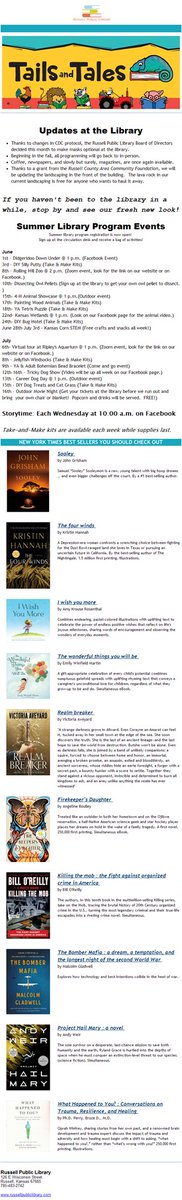 RussPubLib's tweet image. Summer Library Program registration is now open!  Don&apos;t miss out, sign up today! #tailsandtales #summerlibraryprogram #librariesrock libraryaware.com/2B07AD