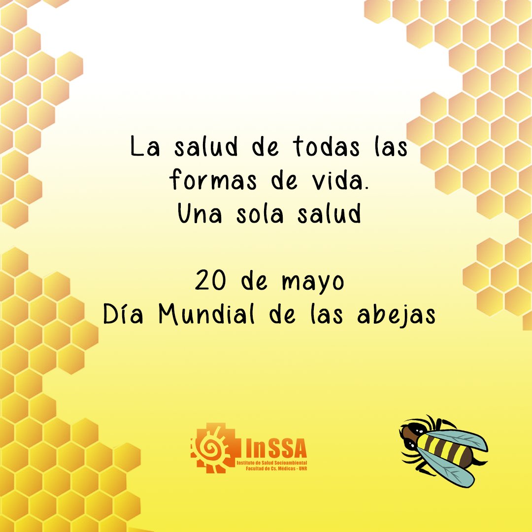 #20demayo Día mundial de las abejas. 

#unasolasalud #saludsocioambiental