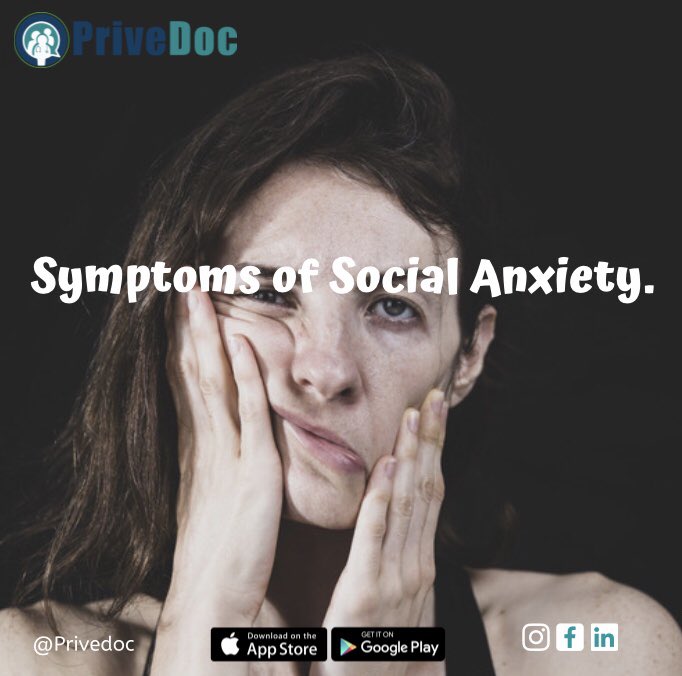 PriveDoc's tweet photo. Social anxiety is a frustrating mental health problem for anyone who would like to or needs to interact with people socially. 
Symptoms include:
-Intense Fear
-Avoid speaking to others 
-Racing heart
- Excessive Sweating
-Stuttering
#mentalhealth #MentalHealthAwarenessMonth https://t.co/JnIuIjChHq